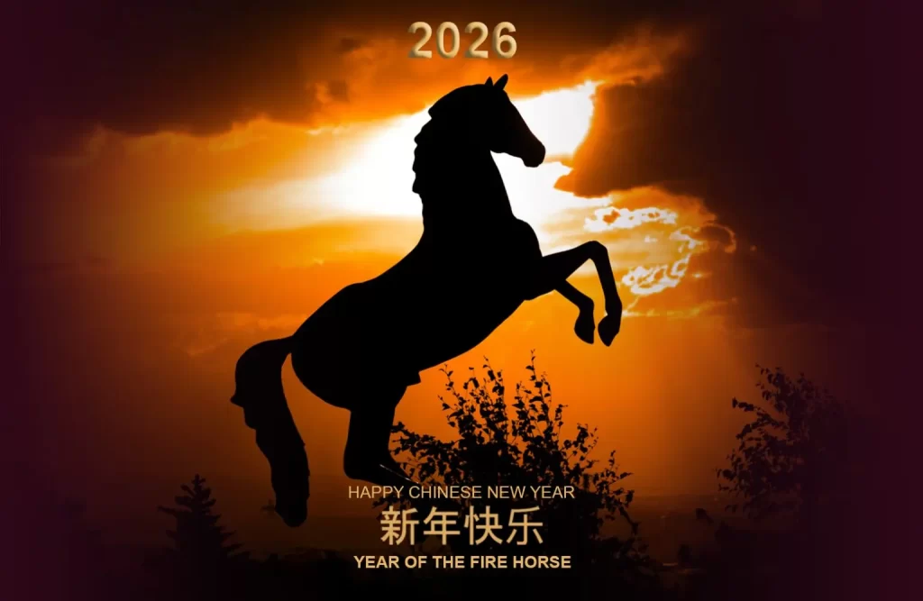 Fire Horse lunar new year.