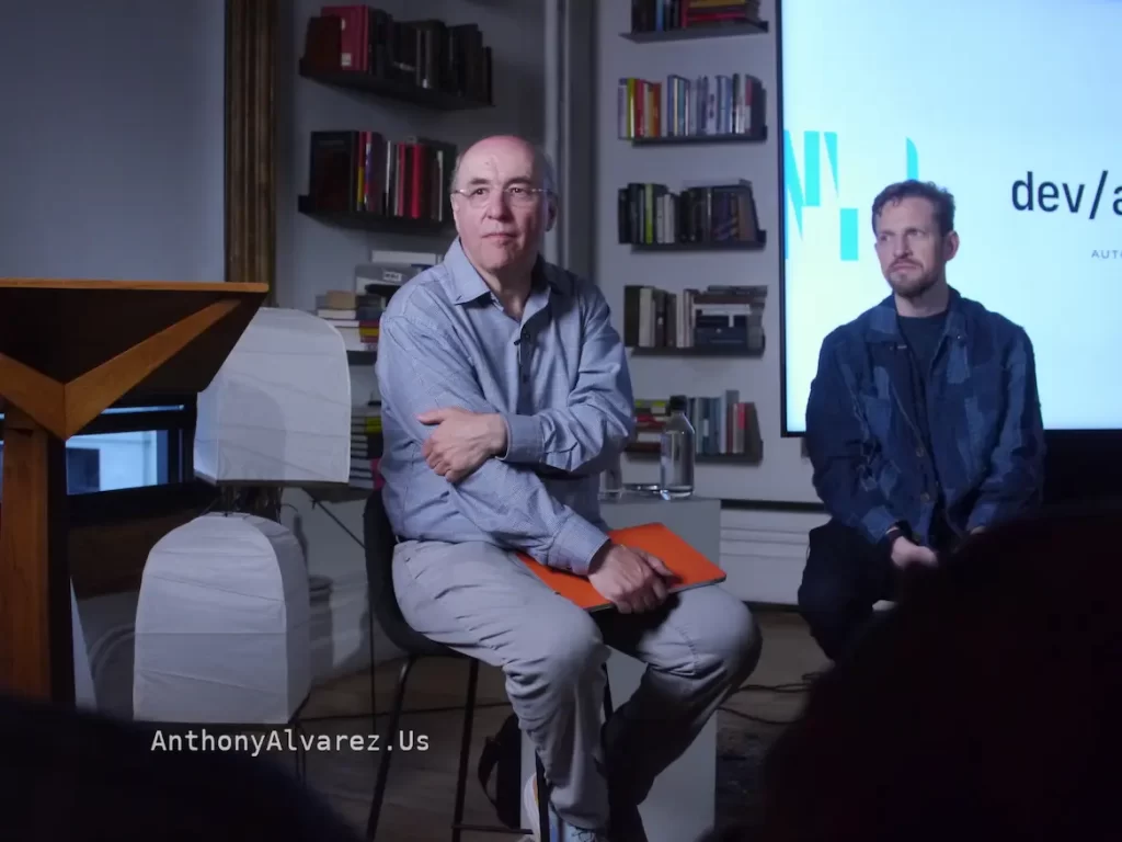 Stephen Wolfram & Matt Mullenweg at NoHo Automattic Space in New York City (NYC)